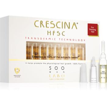 Crescina Transdermic 500 Re-Growth péče pro podporu růstu vlasů pro muže 20x3,5 ml