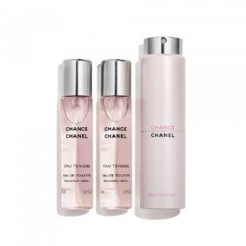 CHANEL Chance eau tendre Toaletní voda v otočném rozprašovači - EAU DE TOILETTE 3X20ML 3x 20 ml