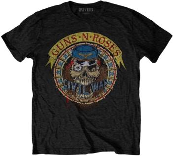 Guns N' Roses Ing Skull Circle Unisex Black L