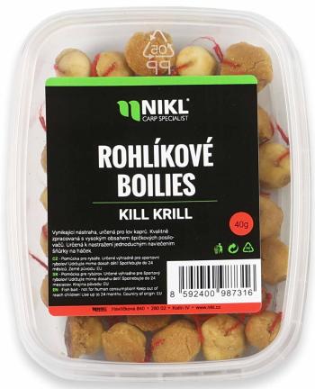 Nikl rohlíkové boilies 40 g-kill krill