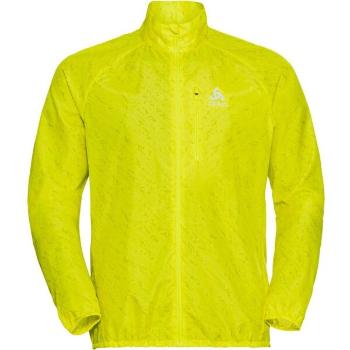 Odlo ZEROWEIGHT PRINT JACKET Pánská bunda, reflexní neon, velikost