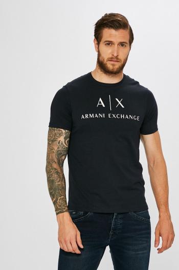 Tričko Armani Exchange tmavomodrá barva, s potiskem, 8NZTCJ Z8H4Z NOS