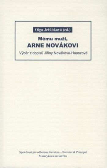 Mému muži, Arne Novákovi: Výběr z dopisů Jiřiny Novákové-Haaszové - Olga Jeřábková