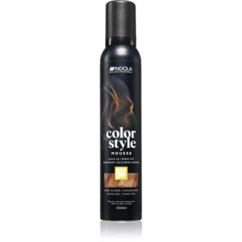 Indola Color Style Mousse tonizáló hab hajra árnyalat Honey Blonde 200 ml