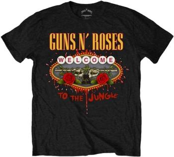 Guns N' Roses Tričko Welcome to the Jungle Unisex Black XL