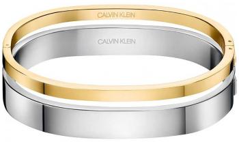 Calvin Klein Luxusní bicolor náramek Hook KJ06JD20010 5,4 x 4,3 cm - XS