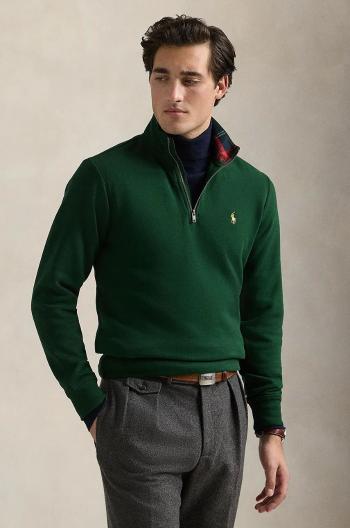 Mikina Polo Ralph Lauren pánská, zelená barva, hladká, 710952257