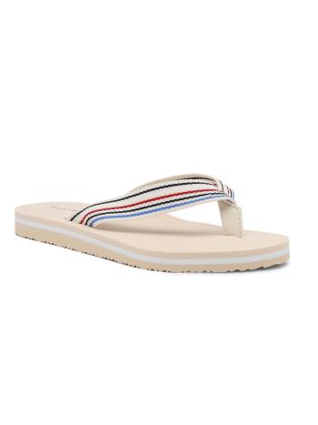 Tommy Hilfiger dámské krémové žabky - 39 (AEF)