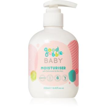 Good Bubble Baby Moisturiser hydratační krém na obličej a tělo pro děti od narození Cottonseed & Aloe Vera 250 ml