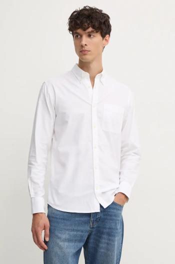 Bavlněná košile United Colors of Benetton bílá barva, regular, s límečkem button-down, 5FGBUQ04C