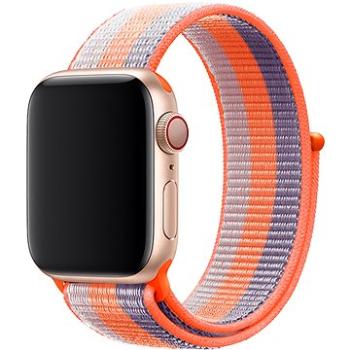 Eternico Airy pro Apple Watch 42mm / 44mm / 45mm / Ultra 49mm Sky Blue with Orange stripe (AET-AWAY-SkBlO-42)