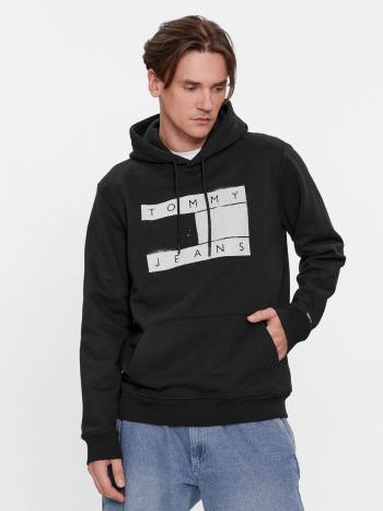 Tommy Jeans pánská černá mikina - XXL (BDS)