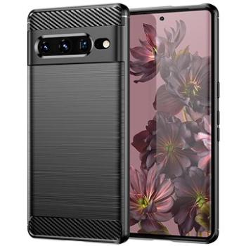 Carbon Case Flexible silikonový kryt na Google Pixel 7 Pro, černý (HUR249192)