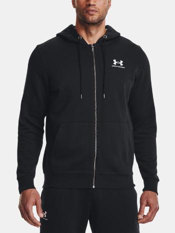 Under Armour UA Essential Fleece FZ Hood Mikina Černá