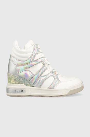 Sneakers boty Guess Lisa bílá barva, FL5LIS SMA12 WHITE