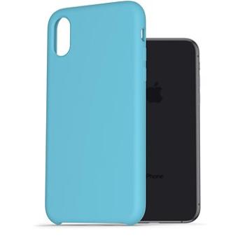 AlzaGuard Premium Liquid Silicone Case pro iPhone X / Xs modré (AGD-PCS0002L)