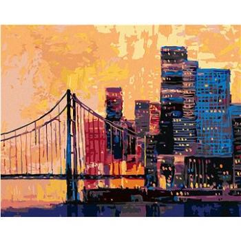 Diamondi - Diamantové malování - POHLED NA ČÁST SAN FRANCISCA, 40x50 cm, Vypnuté plátno na rám (606494B)