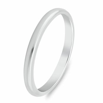 Brilio Silver Minimalistický stříbrný snubní prsten RI149W 58 mm