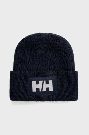 Čepice Helly Hansen HH BOX BEANIE tmavomodrá barva, z husté pleteniny, 53648