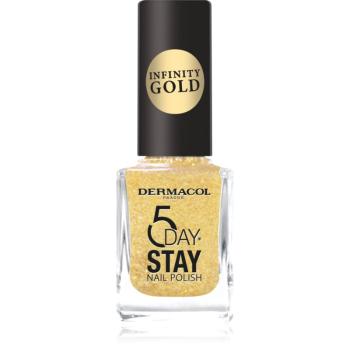 Dermacol Infinity 5 Day Stay dlouhotrvající lak na nehty odstín 63 Gold 11 ml