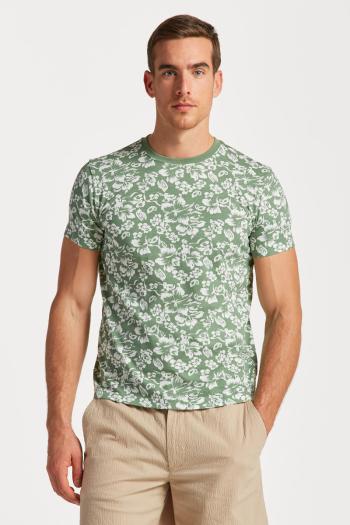 TRIČKO GANT FLORAL PRINT T-SHIRT KALAMATA GREEN