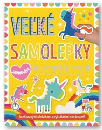 Velké samolepky a omalovánky pre malé ruky Jednorožce