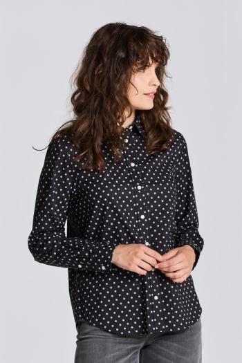 KOŠILE GANT D1. REG DOT COTTON VOILE SHIRT EBONY BLACK