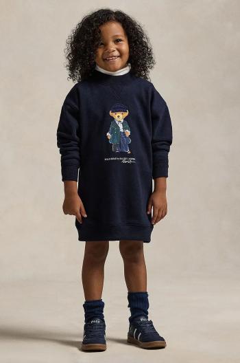 Dívčí šaty Polo Ralph Lauren tmavomodrá barva, mini, 312952155001