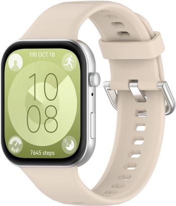4wrist Curea din silicon pentru Huawei Fit 3 - Beige