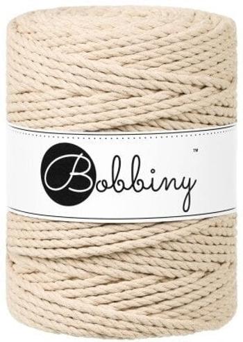 Bobbiny 3PLY Macrame Rope 5 mm 100 m Warm Beige Šňůra