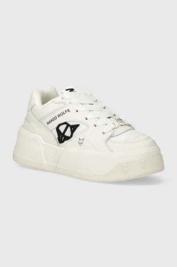 Sneakers boty Naked Wolfe Crash White bílá barva