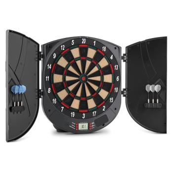 KLARFIT Darts, terč na šipky, měkký hrot, 26 her, dveře, zvuk