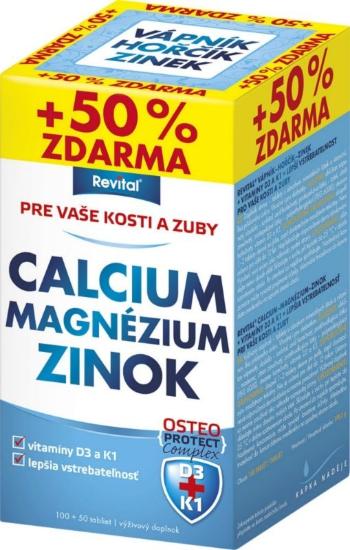 Vitar VÁPNIK + HORČÍK + ZINOK + VITAMÍNY D3 A K1 150 tabliet