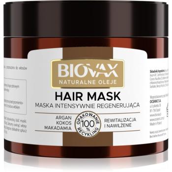 L’biotica Biovax Natural Oil revitalizační maska pro dokonalý vzhled vlasů 250 ml