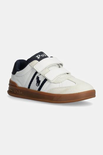 Dětské sneakers boty Polo Ralph Lauren HERITAGE COURT III EZ T-TOE bílá barva, RL01257100