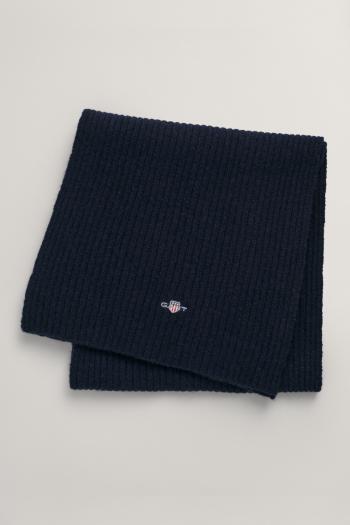 ŠÁLA GANT SHIELD KNIT SCARF EVENING BLUE