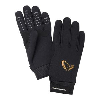 Savage Gear Rukavice Neoprene Stretch Glove Black - M