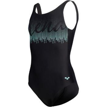 Arena GRAPHIC SWIMSUIT U BACK Dívčí sportovní plavky, černá, velikost