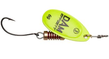 Dam třpytka effzett spinner with single hooks sinking yellow - velikost 2 hmotnost 4 g