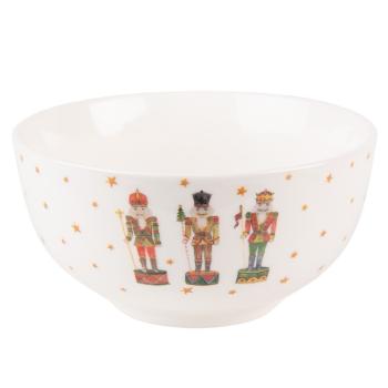 Porcelánová miska s Louskáčky Happy Little Christmas  - Ø 14*7 cm / 500 ml HLCBO