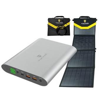 Viking Set powerbanka Viking Smartech II a solární panel Viking L60 - šedá (SMART2L60GR)