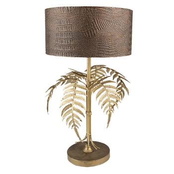 Bronzová antik stolní lampa s listy Tio - Ø 30*53 cm E27/max 1*40W 6LMC0060