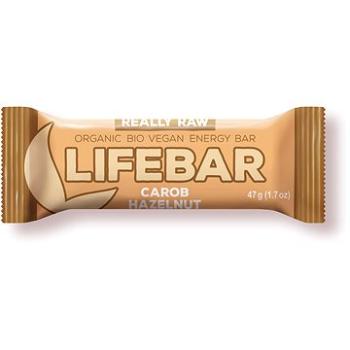 Lifefood Lifebar RAW BIO 47 g, karobová s lískovými oříšky  (8594071481001)