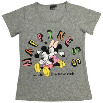 Podmix Dámské tričko - Minnie Mouse Happiness šedé Velikost - děti: XS: 104 cm