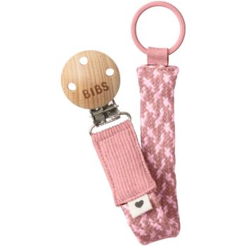 BIBS Paci Braid klip na dudlík Dusty Pink / Baby Pink 1 ks