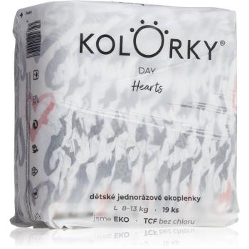 Kolorky Day Hearts jednorázové EKO pleny 19 ks