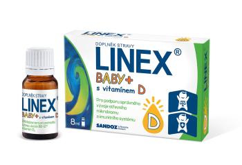 Linex Baby + s vitamínem D 8 ml