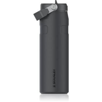 Stanley IceFlow™ Flip Straw Bottle nerezová láhev na vodu s brčkem Black 2.0 710 ml