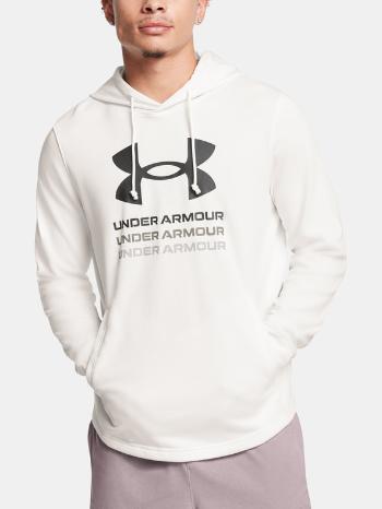 Under Armour UA Rival Terry Graphic Hood Mikina Bílá