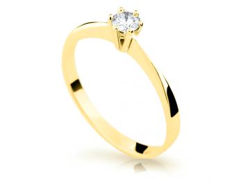 Cutie Jewellery Něžný zásnubní prsten ze žlutého zlata Z6900-1877-10-X-1 48 mm